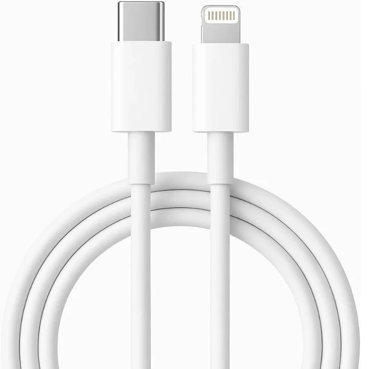 Original MFI-certified iPhone charger.1M lightning to usb c. type c to lightning charger supports fast charging up to 60W. iPhone cable made of cut-resistant fabric.data lightnings cable (White)