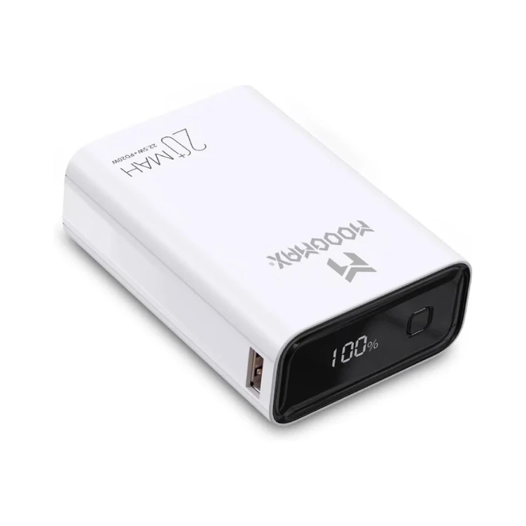 Power Bank - 20,000 mAh - 22.5W - Two ports (PD Type-C input & Output) & (QC 3.0 USB-A Output)-Small Size&Light Weight-Smart Chip Protection for Over Heat-Support Fast Charging-Digital Display Screen
