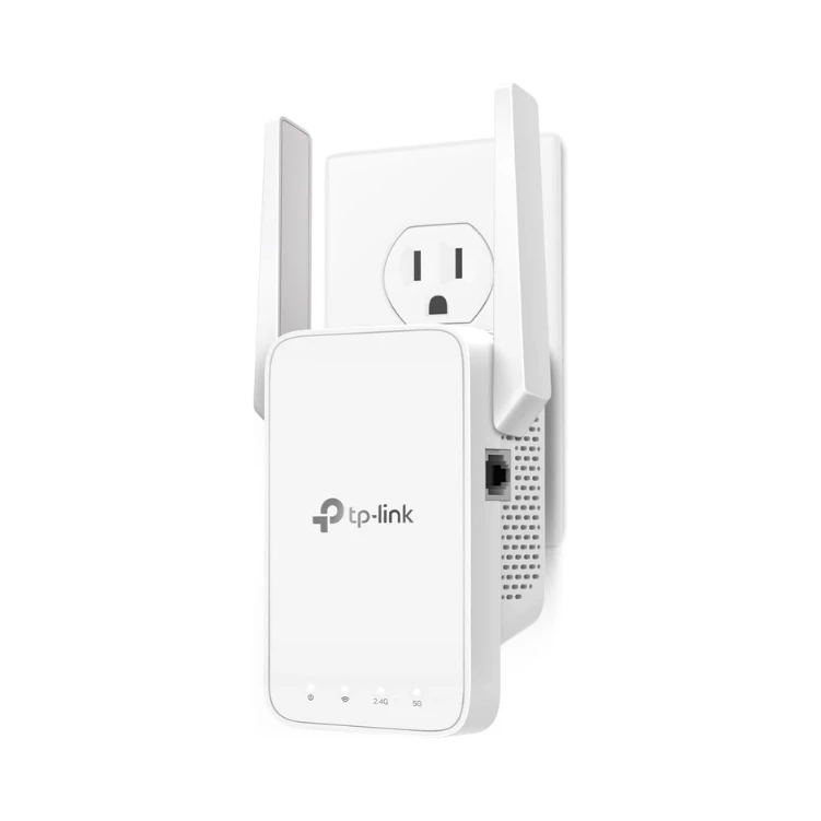 TP-Link AC1200 WiFi Extender, 2024 Wirecutter Best WiFi Extender, 1.2Gbps home signal booster, Dual Band 5GHz/2.4GHz, Covers Up to 1500 Sq.ft and 30 Devices,support Onemesh, One Ethernet Port (RE315)
