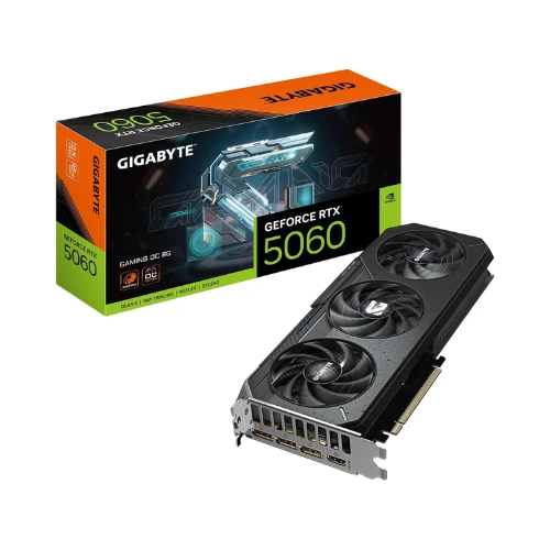 GIGABYTE GeForce RTX 5060 Gaming OC 8G Graphics Card, 8GB 128-bit GDDR7, PCIe 5.0, WINDFORCE Cooling System, GV-N5060GAMING OC-8GD Video Card