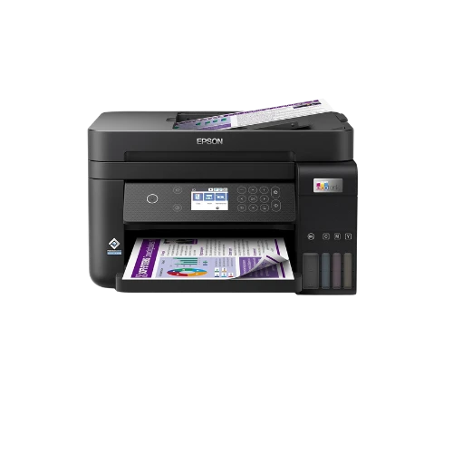 EPSON EcoTank L6270 Office ink tank printer A4 colour 3-in-1 printer with ADF, Wi-Fi and Smart Panel Connectivity and LCD screen