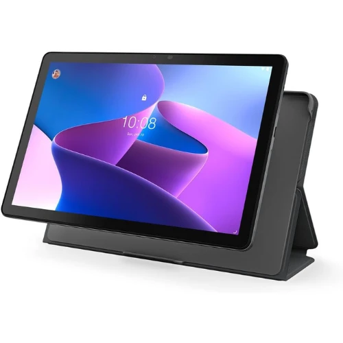 Lenovo TAB M10 3rd , 10-inch , STORM GREY , Unisoc T610 OC 1.8GHz , 4GB , 64GB , No Call Feature , Wi-Fi , 5000 mAh Battery , TB328FU , with Folio Case and Film , ZAAE0075SA