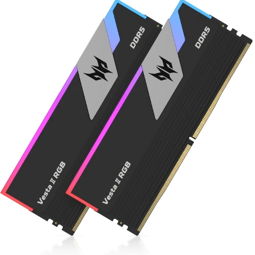 Acer Predator Vesta II DDR5 RGB RAM 32GB (16GBx2) 6000MHz CL34 - Intel XMP 3.0 & AMD Expo - PC Computer Gaming Memory Black