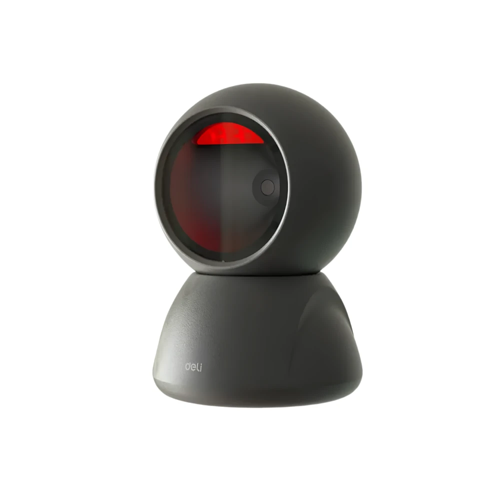 DELI S238 Automatic Omnidirectional Desktop Barcode Scanner, Hands-Free USB Wired QR Barcode Reader, 1D 2D Bar Code Image Sensing for Warehouse, Supermarket, Retail Store, Bookstore Pos System